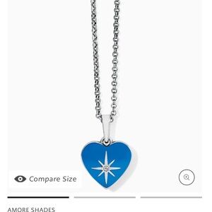 NWT Brighton Amore Shades Sky Heart Necklace